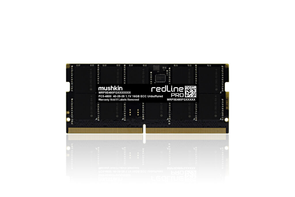 Redline® PRO - 16GB DDR5-4800 SODIMM PC5-4800 ECC 1Rx8 40-39-39 | MRP5T480FGGD16G18